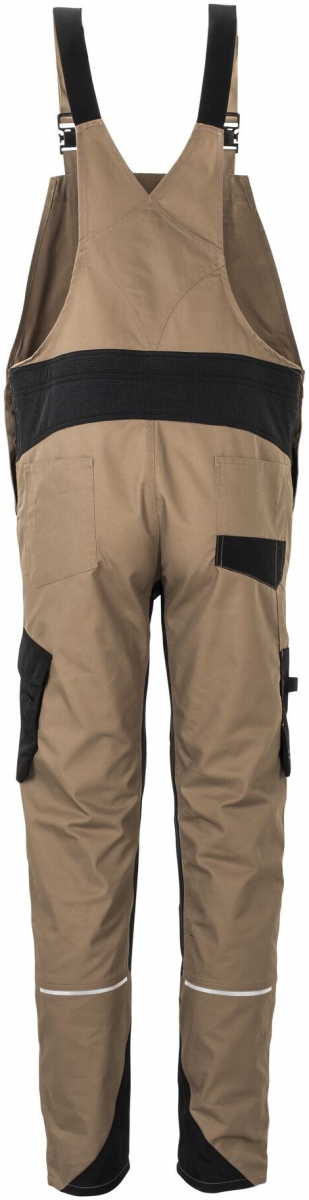 PLANAM-Workwear, Latzhose, Norit, 245 g/m², sand/schwarz