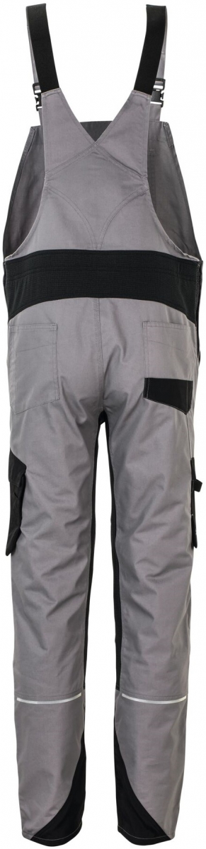 PLANAM-Workwear, Latzhose, Norit, 245 g/m², zink/schwarz