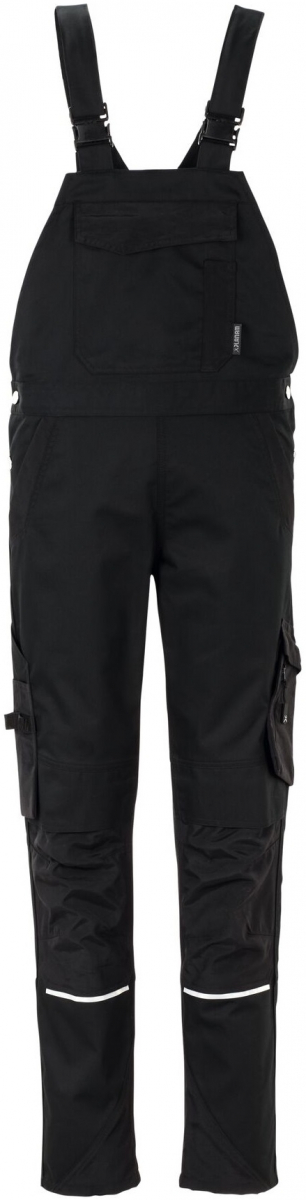 PLANAM-Workwear, Damen-Latzhose, Norit, 245 g/m², schwarz/schwarz