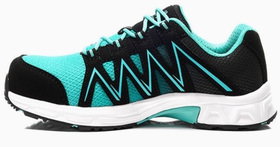 JORI-Sicherheitshalbschuhe, jo_SPEEDY black-aqua Low ESD S1P, schwarz/aqua