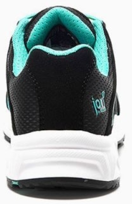 JORI-Sicherheitshalbschuhe, jo_SPEEDY black-aqua Low ESD S1P, schwarz/aqua