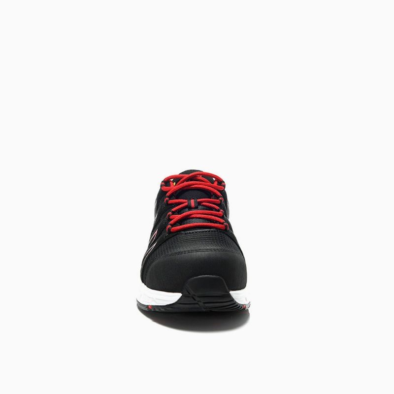 JORI-Sicherheitshalbschuhe, jo_SPEEDY black-red Low ESD S1P, schwarz/rot
