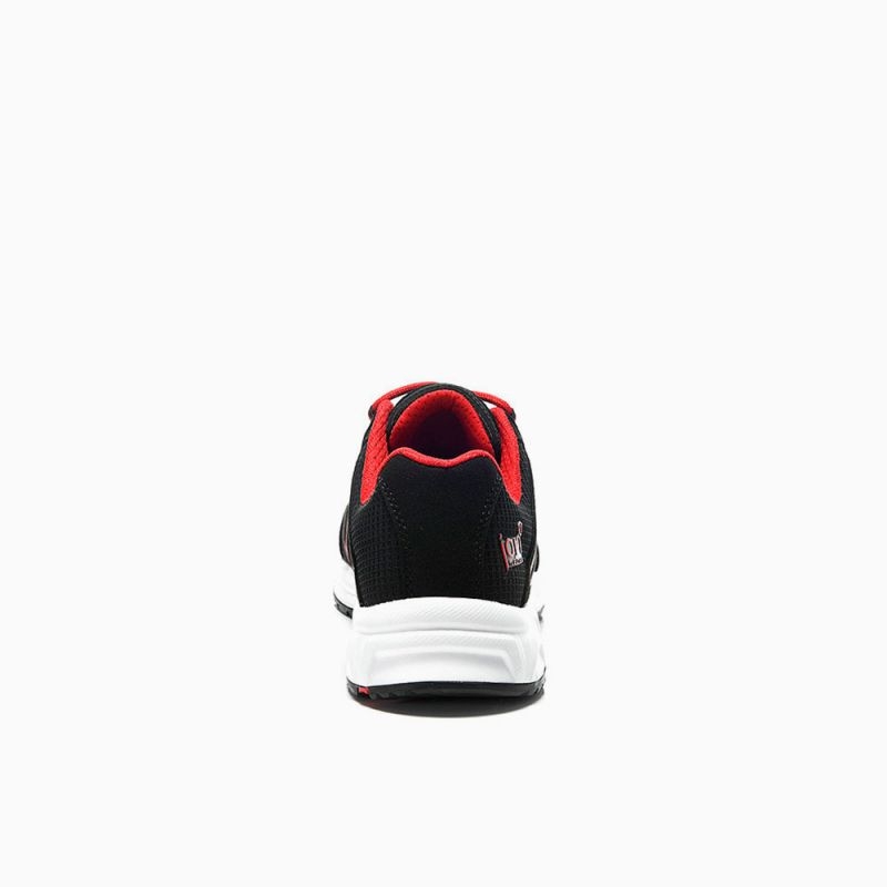 JORI-Sicherheitshalbschuhe, jo_SPEEDY black-red Low ESD S1P, schwarz/rot
