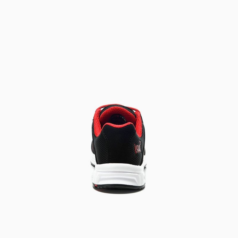 JORI-Sicherheitshalbschuhe, jo_SPEEDY black-red Low ESD S3, schwarz/rot