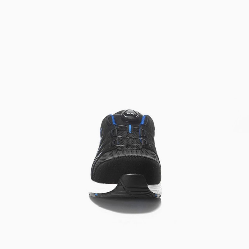 JORI-Sicherheitshalbschuhe, jo_SPEEDY BOA black-blue Low ESD S1P, schwarz/blau