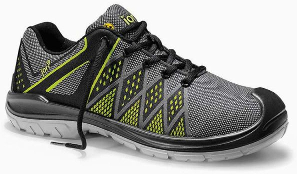 JORI-Sicherheitshalbschuhe, jo_FLEX green Low ESD S1P, grau/schwarz/grün