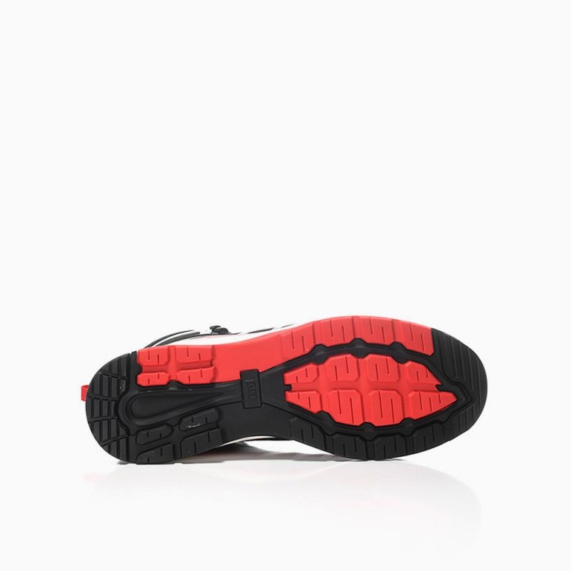 JORI-Sicherheitshalbschuhe, jo_RAPID black-red Mid ESD S3, schwarz/rot