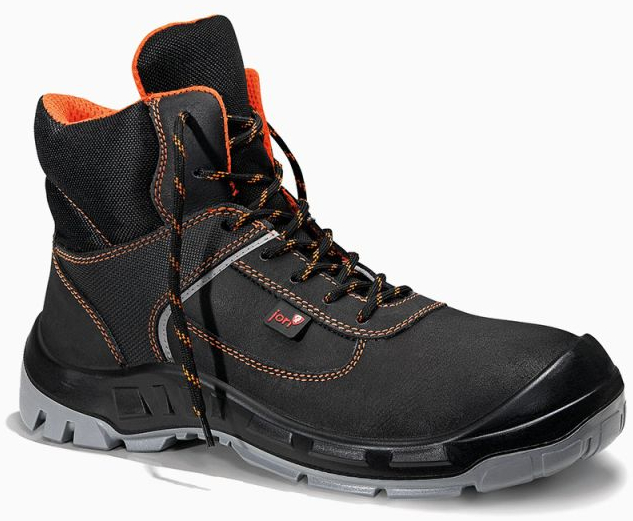 JORI-Sicherheitsschnürstiefel, jo_COLOUR orange Mid S3, schwarz/orange