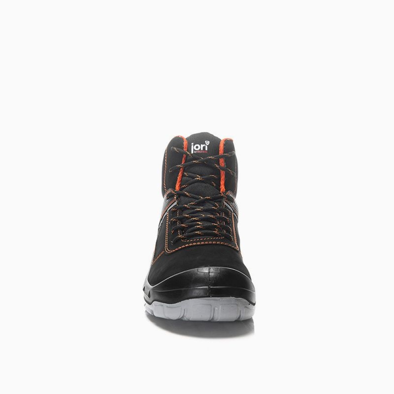 JORI-Sicherheitsschnürstiefel, jo_COLOUR orange Mid S3, schwarz/orange