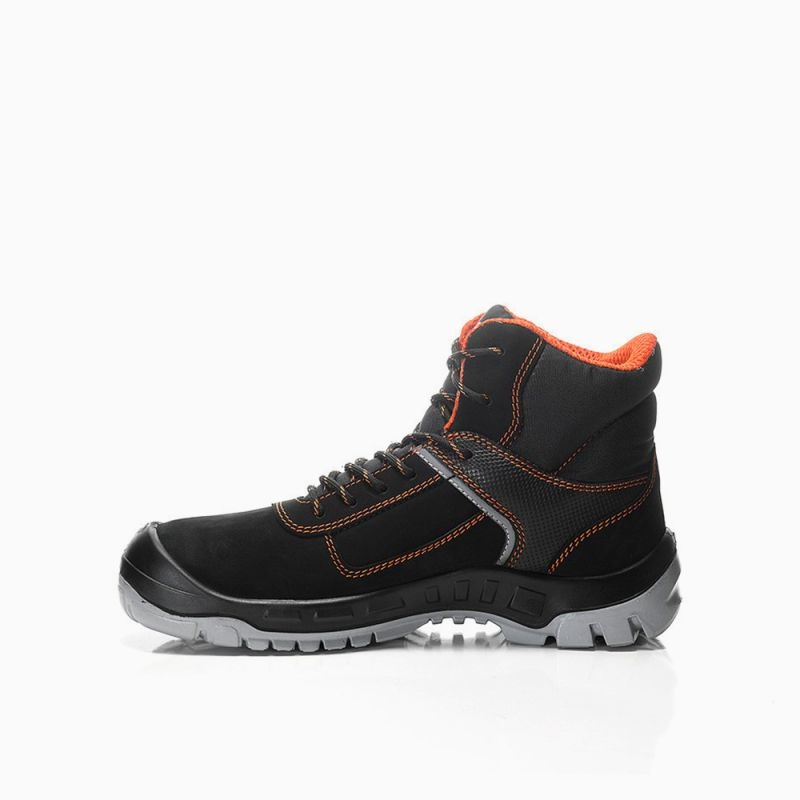 JORI-Sicherheitsschnürstiefel, jo_COLOUR orange Mid S3, schwarz/orange
