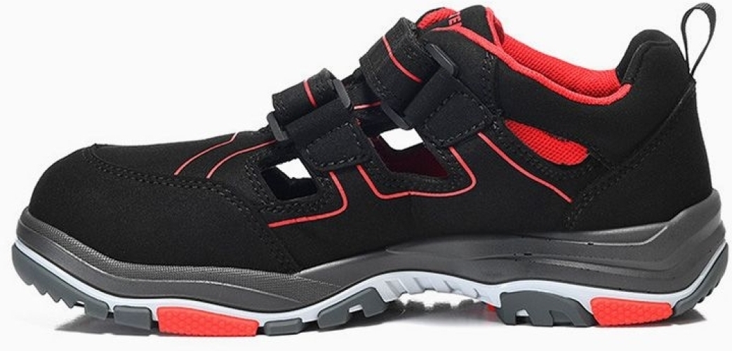 ELTEN-S1-Sicherheitssandale, ANTHONY red Easy, ESD, Typ 1, schwarz-rot