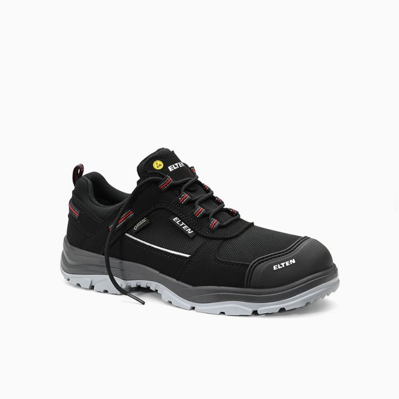 ELTEN-Footwear, S3-ERGO-ACTIVE-Arbeits-Berufs-Sicherheits-Schuhe, Halbschuhe, MATTHEW Pro GTX Low , ESD, Fußtyp 2, schwarz