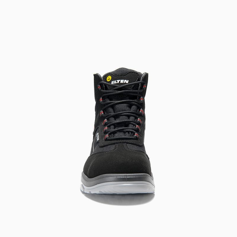 ELTEN-Footwear, S3-ERGO-ACTIVE-Arbeits-Berufs-Sicherheits-Schuhe, Hochschuhe, MATTHEW Mid, ESD, Fußtyp 3, schwarz