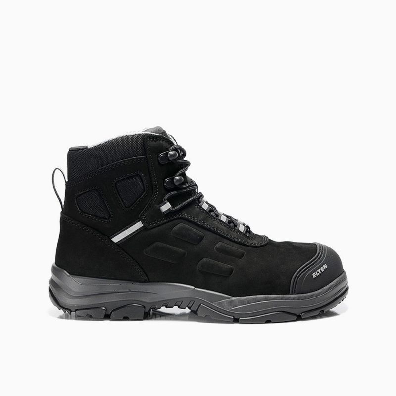 ELTEN-Footwear, S3-ERGO-ACTIVE-Arbeits-Berufs-Sicherheits-Schuhe, Hochschuhe, DANIEL Pro Mid, ESD, Fußtyp 3, schwarz