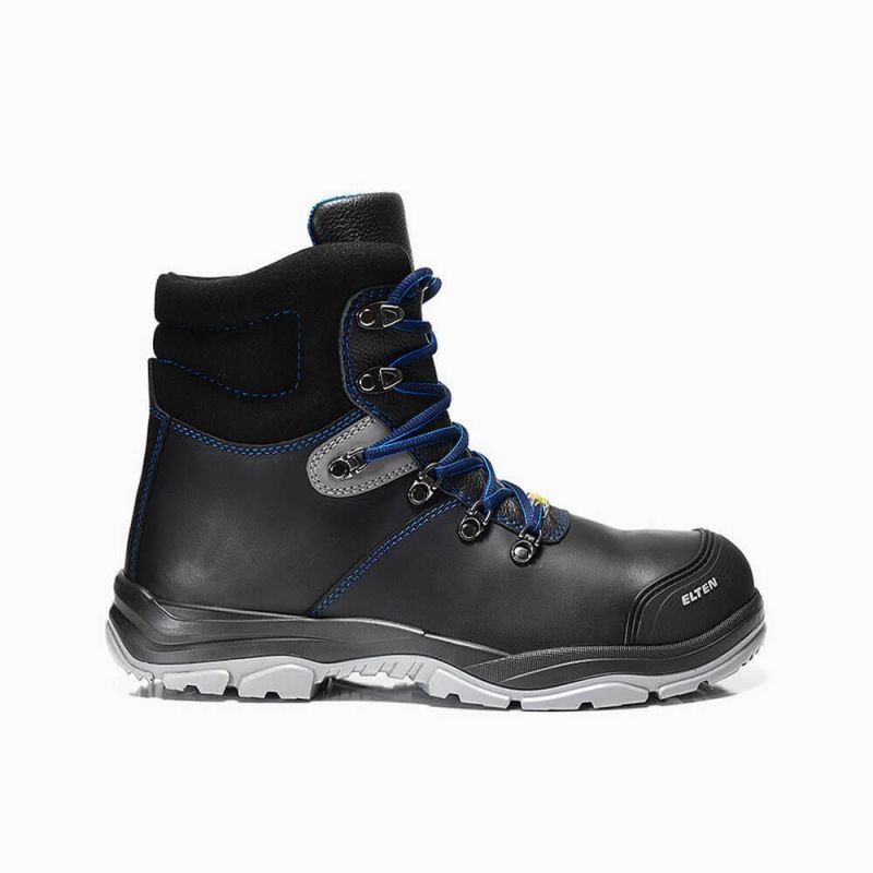 ELTEN-Footwear, S3-ERGO-ACTIVE-Arbeits-Berufs-Sicherheits-Schuhe, Hochschuhe, MASON Pro mid, ESD, Fußtyp 2, schwarz