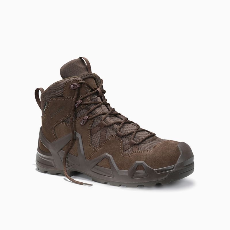 ELTEN Sicherheitsschnürstiefel, ZEPHYR Work GTX® brown Mid ESD S3S WR