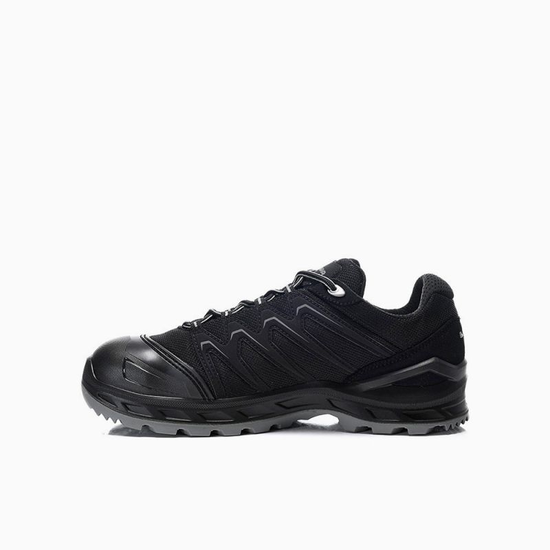ELTEN-LOWA-S3-Sicherheitshalbschuhe, LARROX Work GTX black-grey Lo, CI, schwarz/grau
