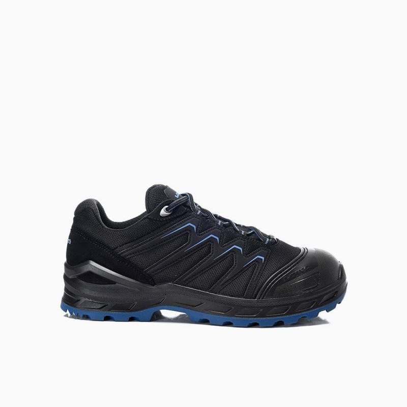 ELTEN-LOWA-S3-Sicherheitshalbschuhe, LARROX Work GTX black-blue Lo, CI, schwarz/blau