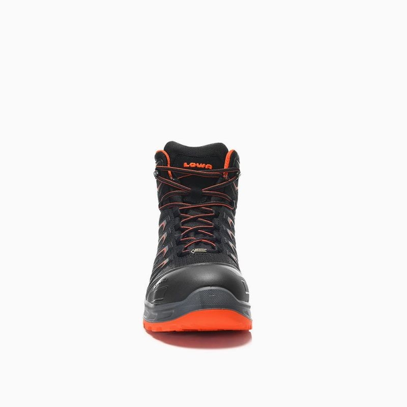 ELTEN-Footwear, S3-Arbeits-Berufs-Sicherheits-Schuhe, Schnürstiefel, LARROX Work GTX black Mid, CI, schwarz