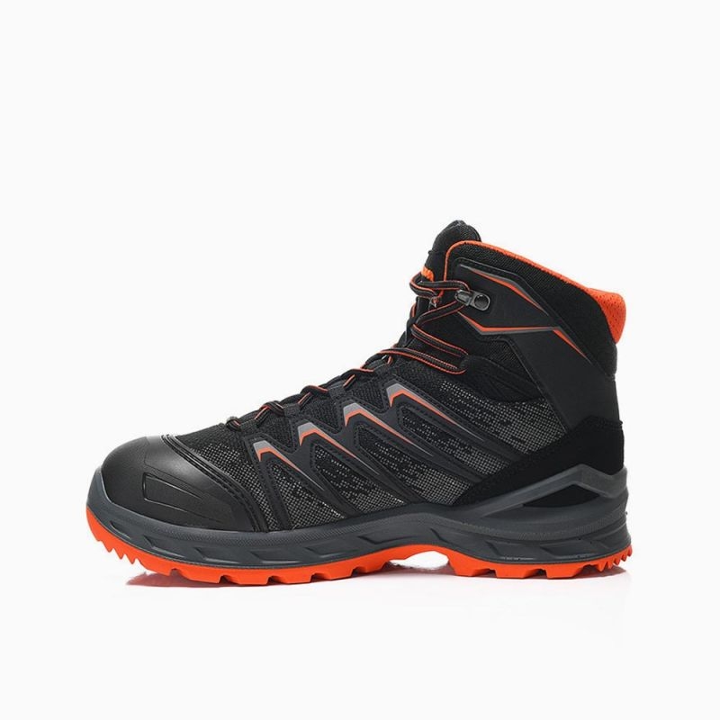 ELTEN-Footwear, S3-Arbeits-Berufs-Sicherheits-Schuhe, Schnürstiefel, LARROX Work GTX black Mid, CI, schwarz