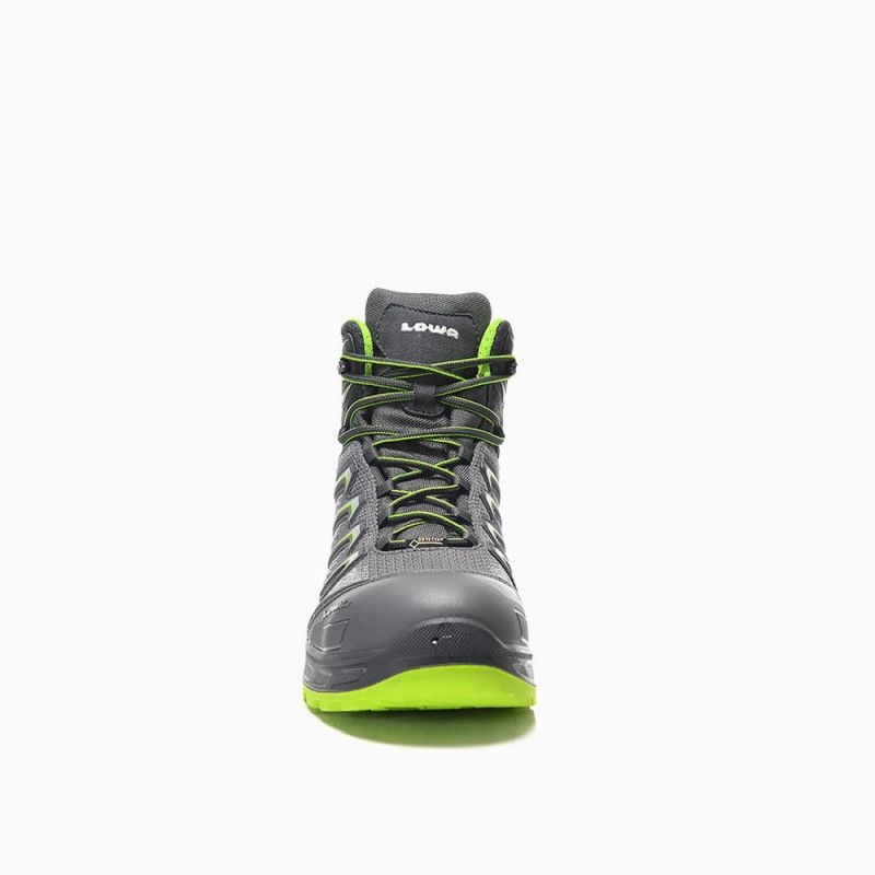 ELTEN-Footwear, S3-Arbeits-Berufs-Sicherheits-Schuhe, Schnürstiefel, LARROX Work GTX grex Mid, CI, grau