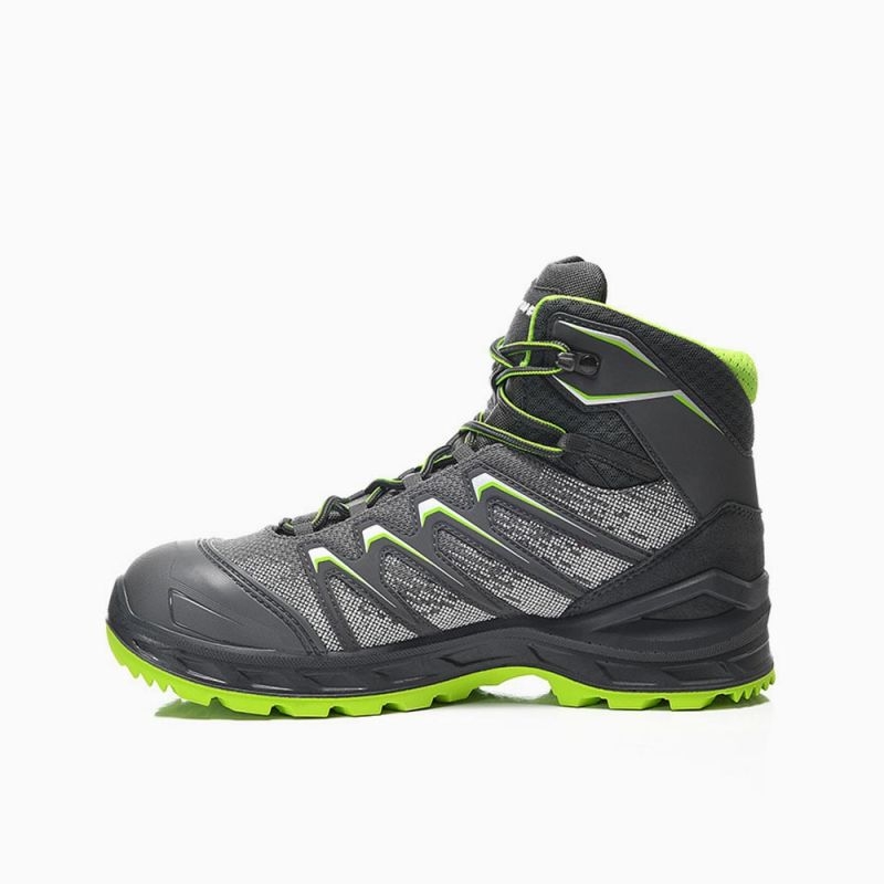 ELTEN-Footwear, S3-Arbeits-Berufs-Sicherheits-Schuhe, Schnürstiefel, LARROX Work GTX grex Mid, CI, grau