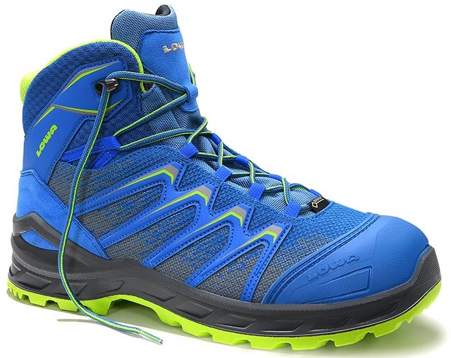 ELTEN-Footwear, S3-Arbeits-Berufs-Sicherheits-Schuhe, Schnrstiefel, LARROX Work GTX blue Mid, CI, blau