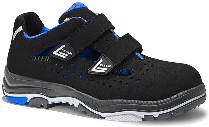 ELTEN-Footwear, S1-ERGO-ACTIVE-Arbeits-Berufs-Sicherheits-Sandalen, IMPULSE EA Easy, ESD, Fußtyp 3, blau