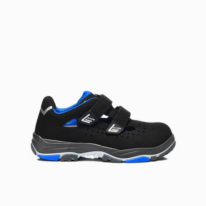 ELTEN-Footwear, S1-ERGO-ACTIVE-Arbeits-Berufs-Sicherheits-Sandalen, IMPULSE EA Easy, ESD, Fußtyp 3, blau
