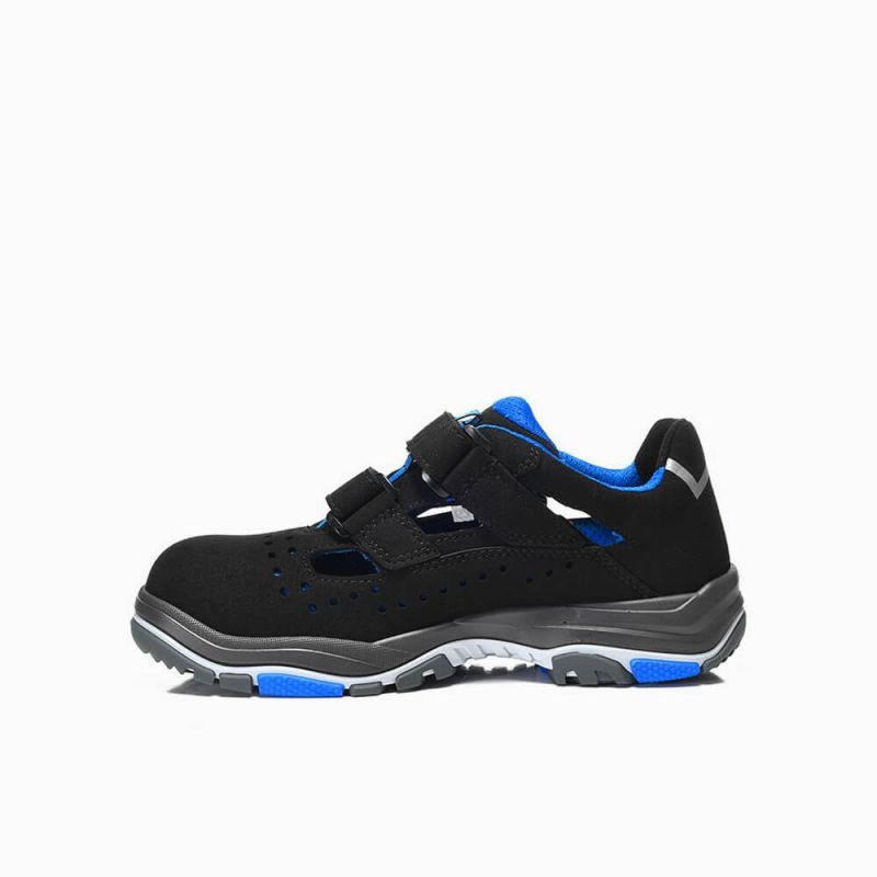 ELTEN-Footwear, S1-ERGO-ACTIVE-Arbeits-Berufs-Sicherheits-Sandalen, IMPULSE EA Easy, ESD, Fußtyp 3, blau