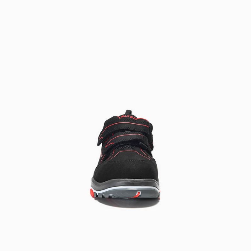 ELTEN-Footwear, S1P-ERGO-ACTIVE-Arbeits-Berufs-Sicherheits-Sandalen, ANTHONY Easy, ESD, Fußtyp 3, rot