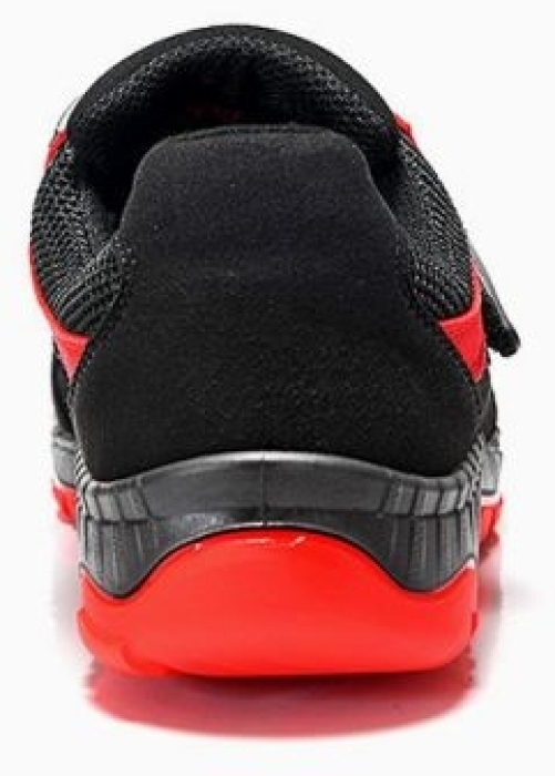 ELTEN-Footwear, S1P-Arbeits-Berufs-Sicherheits-Sandalen, LONNY red Easy, schwarz/rot