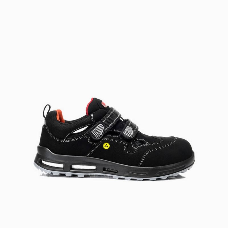 ELTEN-Footwear, S1P-Arbeits-Berufs-Sicherheits-Sandalen, SCOTT XXT, ESD, schwarz