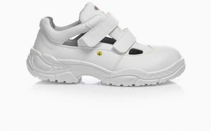 ELTEN-Footwear, S1-Arbeits-Berufs-Sicherheits-Sandalen, WHITE EASY LOW ESD, weiß