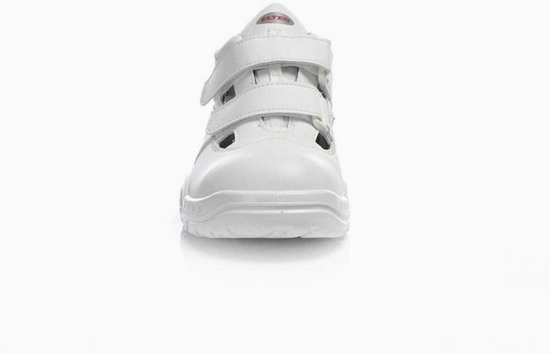 ELTEN-Footwear, S1-Arbeits-Berufs-Sicherheits-Sandalen, WHITE EASY LOW ESD, weiß