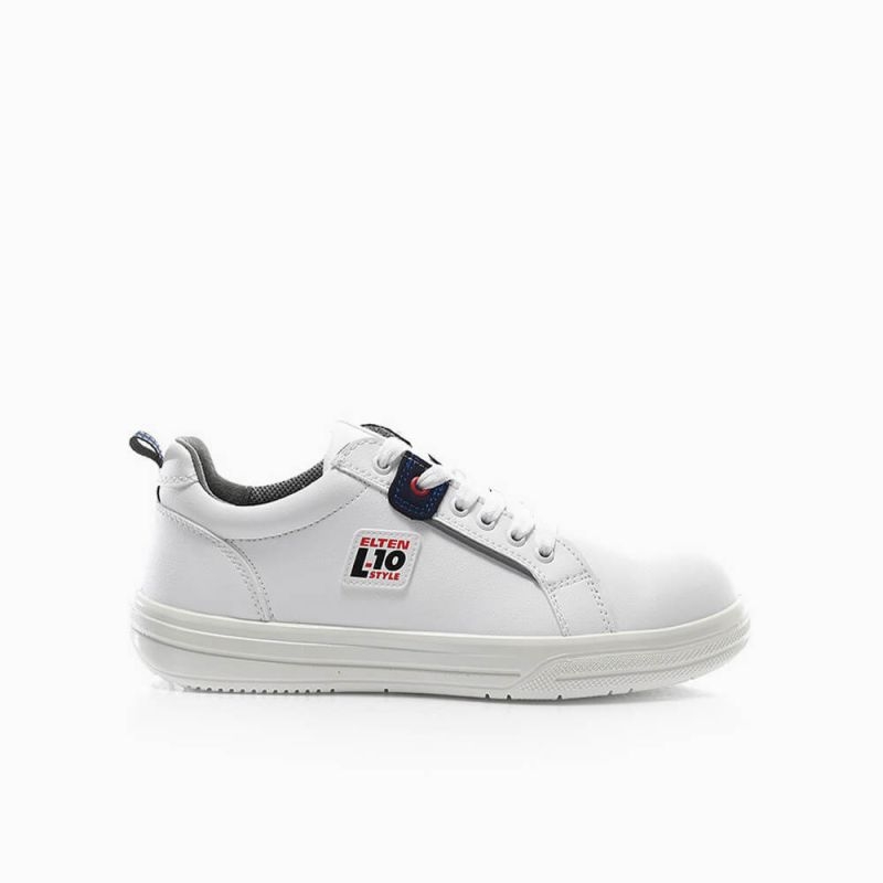 ELTEN-Footwear, S3-Arbeits-Berufs-Sicherheits-Schuhe, Halbschuhe, GHOST LOW ESD, weiß