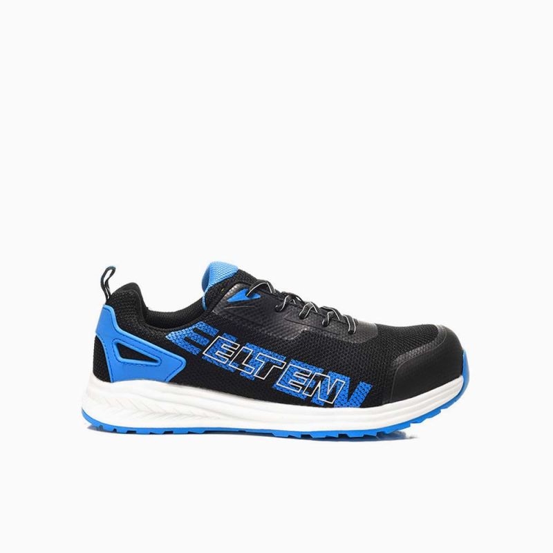 ELTEN-S1P, Sicherheitshalbschuhe, BATIS, black-blue Low ESD, schwarz/blau