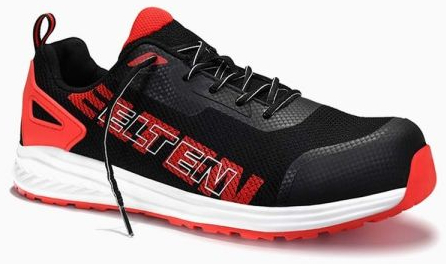 ELTEN-S1P, Sicherheitshalbschuhe, BATIS, black-red Low ESD, schwarz/rot