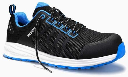 ELTEN-S1P, Sicherheitshalbschuhe, LIVAS, black-blue Low ESD, schwarz/blau