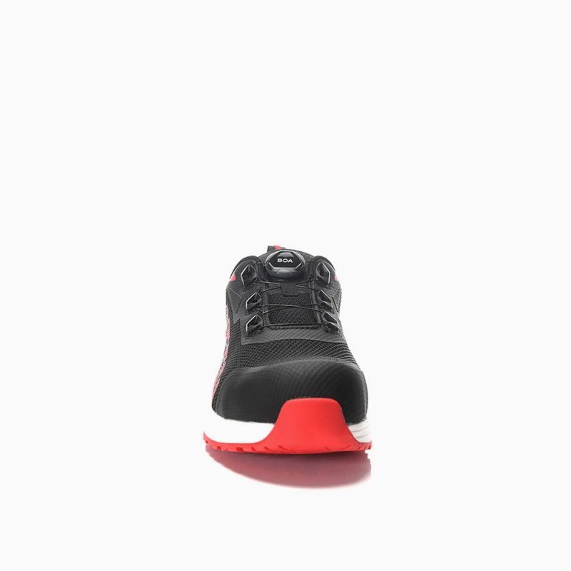 ELTEN-Sicherheitsschnürstiefel BATIS BOA® black-red Low ESD S1PL