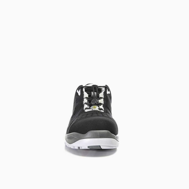 ELTEN-Footwear, S1-Arbeits-Berufs-Sicherheits-Schuhe, Halbschuhe, IMPULSE GREY LOW, ESD, schwarz/grau