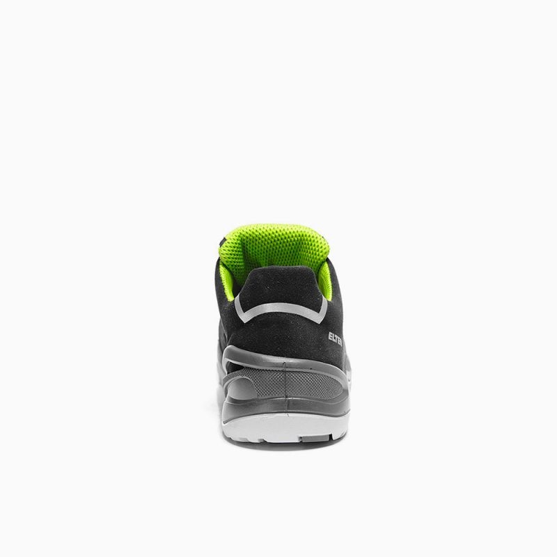 ELTEN-Footwear, S1P-Arbeits-Berufs-Sicherheits-Schuhe, Halbschuhe, IMPULSE GREEN LOW ESD, schwarz