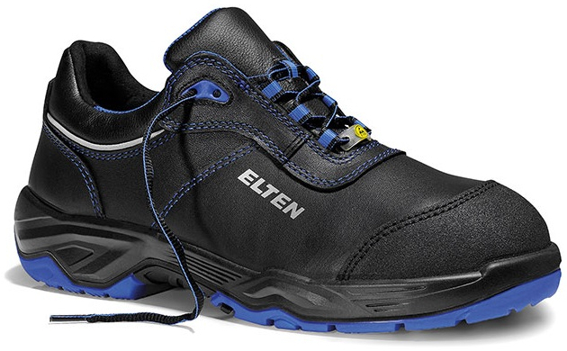 ELTEN-Footwear, S3-Arbeits-Berufs-Sicherheits-Schuhe, Halbschuhe, REACTION blue Low, ESD, schwarz/blau