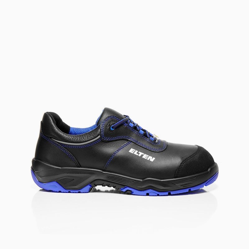 ELTEN-Footwear, S3-Arbeits-Berufs-Sicherheits-Schuhe, Halbschuhe, REACTION blue Low, ESD, schwarz/blau
