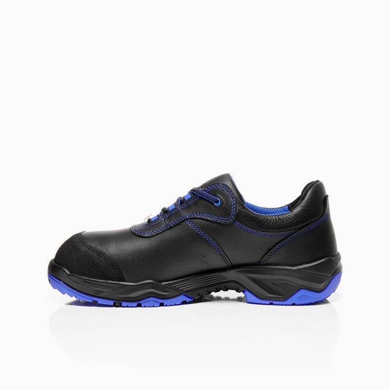 ELTEN-Footwear, S3-Arbeits-Berufs-Sicherheits-Schuhe, Halbschuhe, REACTION blue Low, ESD, schwarz/blau