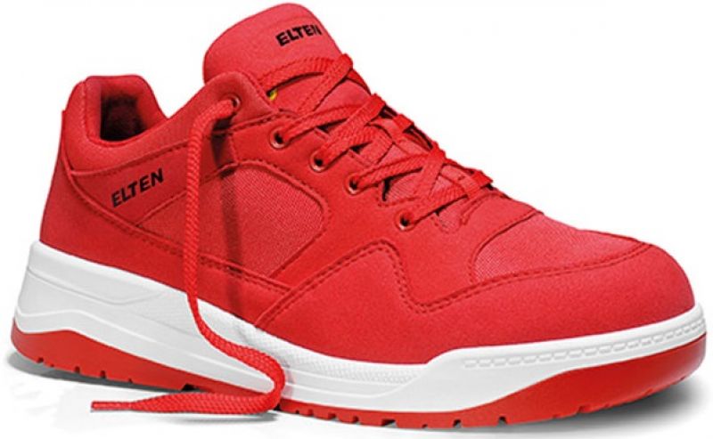 ELTEN-Footwear, S3-Arbeits-Berufs-Sicherheits-Schuhe, Halbschuhe, MAVERICK RED LOW ESD, rot