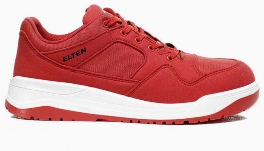 ELTEN-Footwear, S3-Arbeits-Berufs-Sicherheits-Schuhe, Halbschuhe, MAVERICK RED LOW ESD, rot