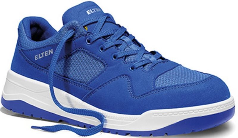 ELTEN-Footwear, S1P-Arbeits-Berufs-Sicherheits-Schuhe, Halbschuhe, MAVERICK BLUE LOW ESD, blau