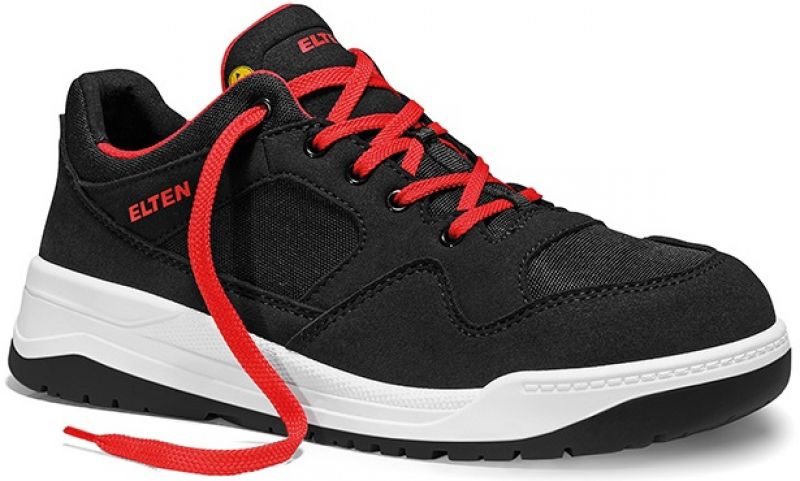ELTEN-Footwear, S3-Arbeits-Berufs-Sicherheits-Schuhe, Halbschuhe, Maverick Black Low, Esd, schwarz