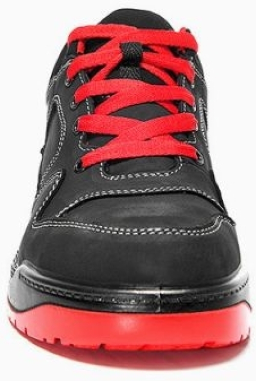 ELTEN-Footwear, S3-Arbeits-Berufs-Sicherheits-Schuhe, Halbschuhe, Maverick Black-Red Low, Esd, schwarz/rot